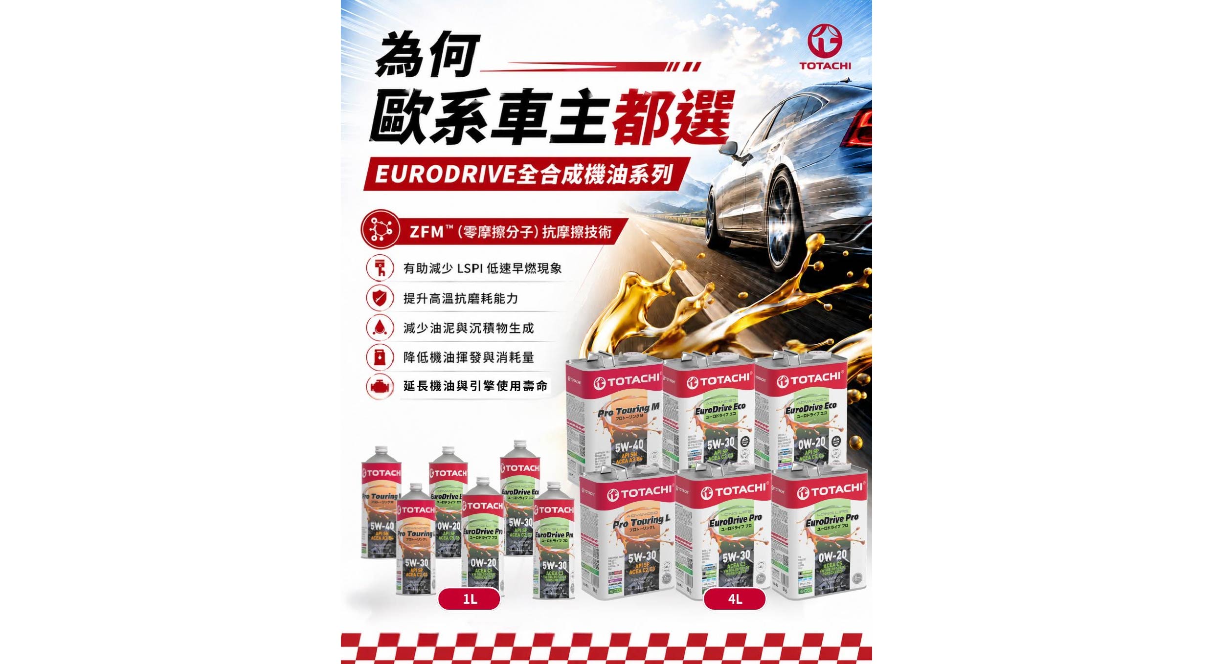 為什麼 EURODRIVE 成為許多歐系車主的愛用機油？ 以下就獨家揭曉這個系列機油的魅力之處✨